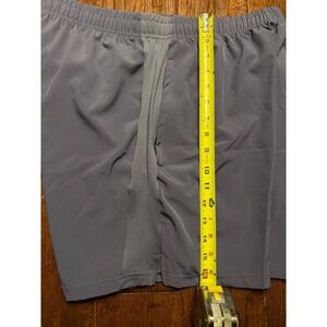 Unbranded Mens Athletic Shorts Slate Blue Gray Size Large Mesh Side Panels Gym